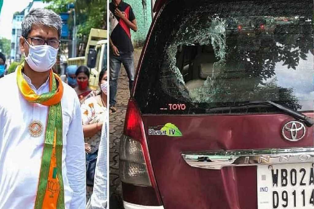 भवानीपुर उपचुनाव: BJP नेता की कार पर TMC कार्यकर्ताओं का हमला, तोड़फोड़