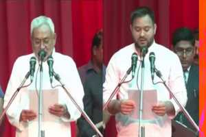 Nitish Kumar and Tejaswi yadav