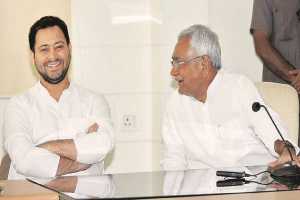 CM nitish kumar and DCM Tejawsi Yadav