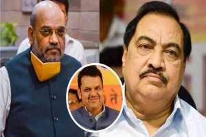 Eknath khadse and amit shah