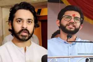 bjp leader nilesh rane and aaditya thackeray