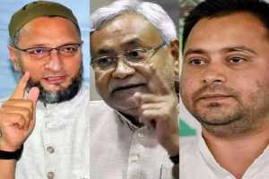 asaduddin owaisi, nitish kumar, tejashwi yadav