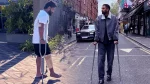 Rishabh Pant KL Rahul With the Help of Crutches