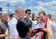 congress leader rahul gandhi reached manipur