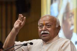 rss chief mohan bhagwat said, not only bread cloth house education and health important