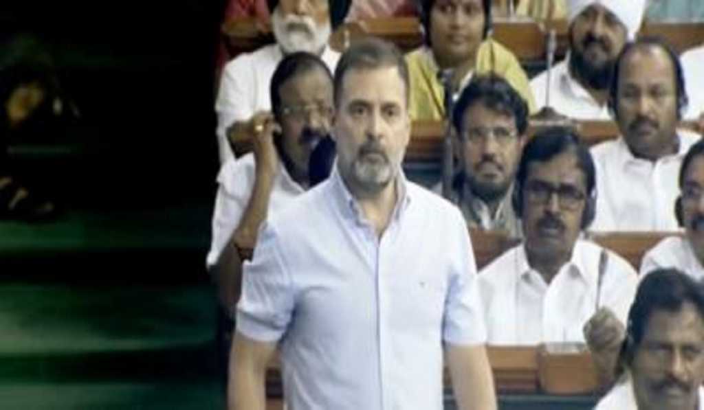 no confidence motion rahul gandhi lok sabha speech bharat mata words expunged no confidence motion