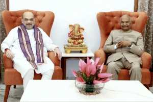 amit shah meet former president ramnath kovind about one nation,one election