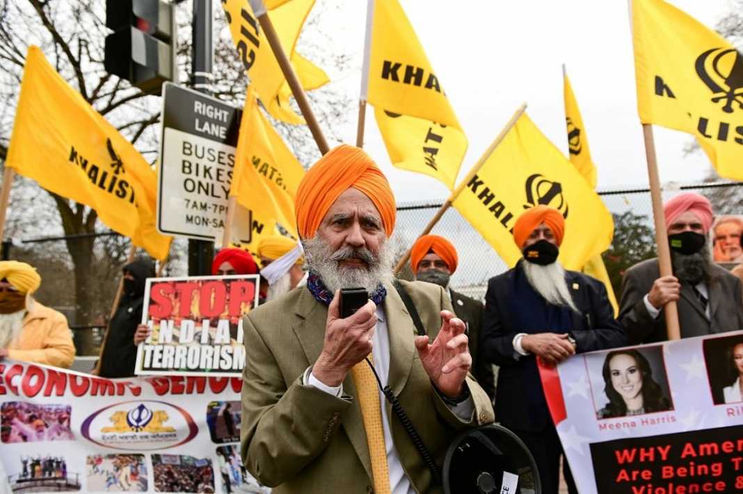 khalistan supporters protest against india failed canada and uk very few people gathered