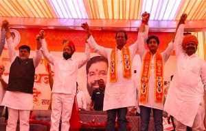 rajasthan leader rajendra guda joined to shiv sena ,cm eknath shinde got of membership