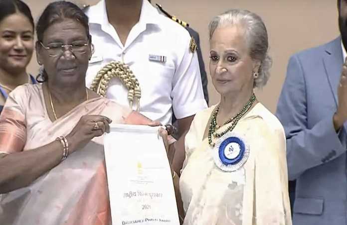 69 national film awards waheeda rehman received dadasaheb phalke award