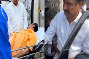 KCR-Party-MP-Stabbed-While-Campaigning-In-Telangana