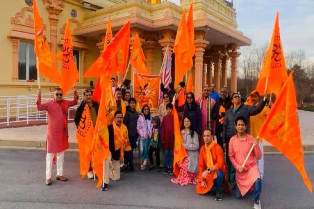 राम मंदिर उद्घाटन से पहले अमेरिका में जश्न; हिंदुओं द्वारा एक भव्य रैली ​का​ आयोजन!