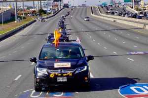 american hindus organise car rally in houston usa to commemorate inauguration of ram mandir temple in ayodhya 2