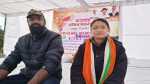 tiranga girl anshan with her father to ban hijab in school college in jaipur rajasthan