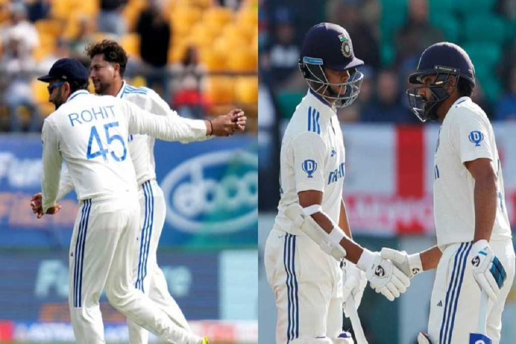 Ind-Eng 5th match:भारत की फिरकी में फंसा इग्लैंड, रोहित-यशस्वी ने ठोके अर्धशतक