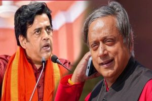 bjp-candidate-ravi-kishan-slams-congress-mp-shashi-tharoor-calls-him-angrez-aadmi