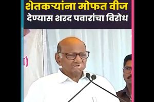 Sharad Pawar angry over free electricity provided to farmers of Maharashtra!