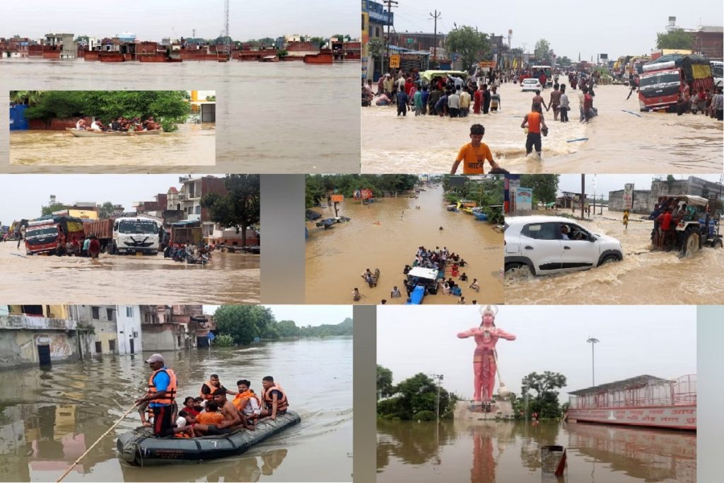 उत्तर प्रदेश में प्रलयकारी बाढ़, सैकड़ों गांव पानी से घिरे, हजारों का पलायन!