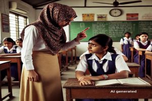 Assam: Teacher scolded girl after seeing picture of Saraswati and Mother India in her notebook in Karimganj school!