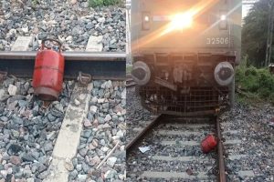 Conspiracy to overturn train again in Kanpur, this time too cylinder was kept on train track!