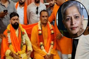 gauri-lankesh-murder-case-accused-grand-welcome-after-bail-in-karnataka