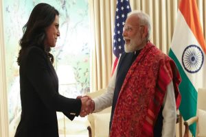 PMs-US-tour-Before-Trump-shook-hands-with-US-intelligence-chief-Tulsi-Gabbard