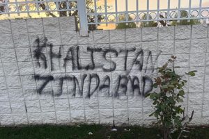 Canada-Khalistanis-wrote-pro-Khalistan-slogans-on-the-walls-of-Gurudwara
