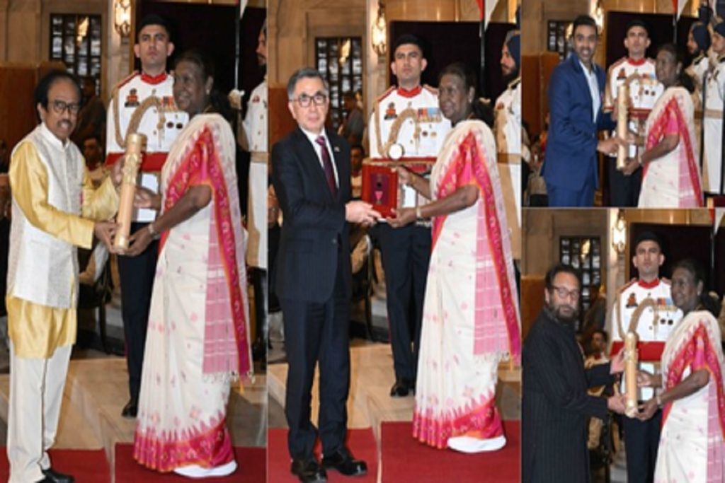 राष्ट्रपति द्रौपदी मुर्मू ने 71 हस्तियों को पद्म पुरस्कारों से किया सम्मानित!