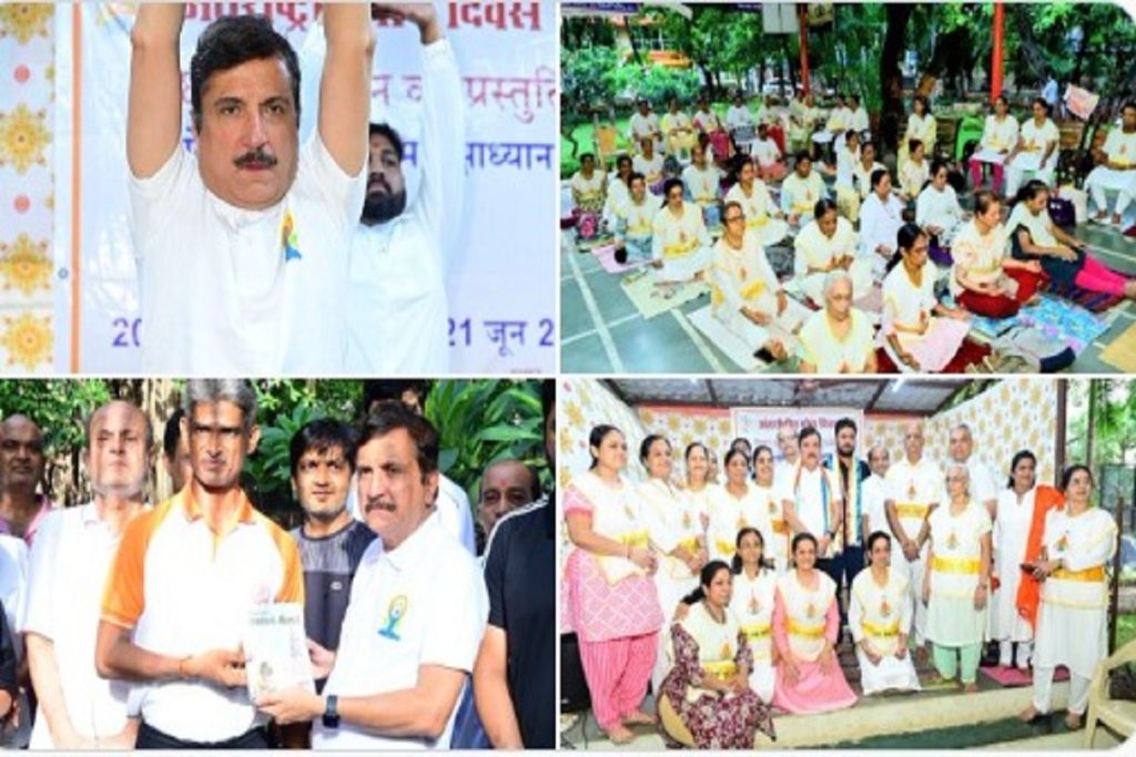 कांदिवली में भाजपा विधायक अतुल भातखलकर का योगाभ्यास!