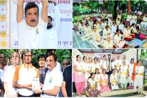 BJP-MLA-Atul-Bhatkhalkar-practicing-yoga-in-Kandivali