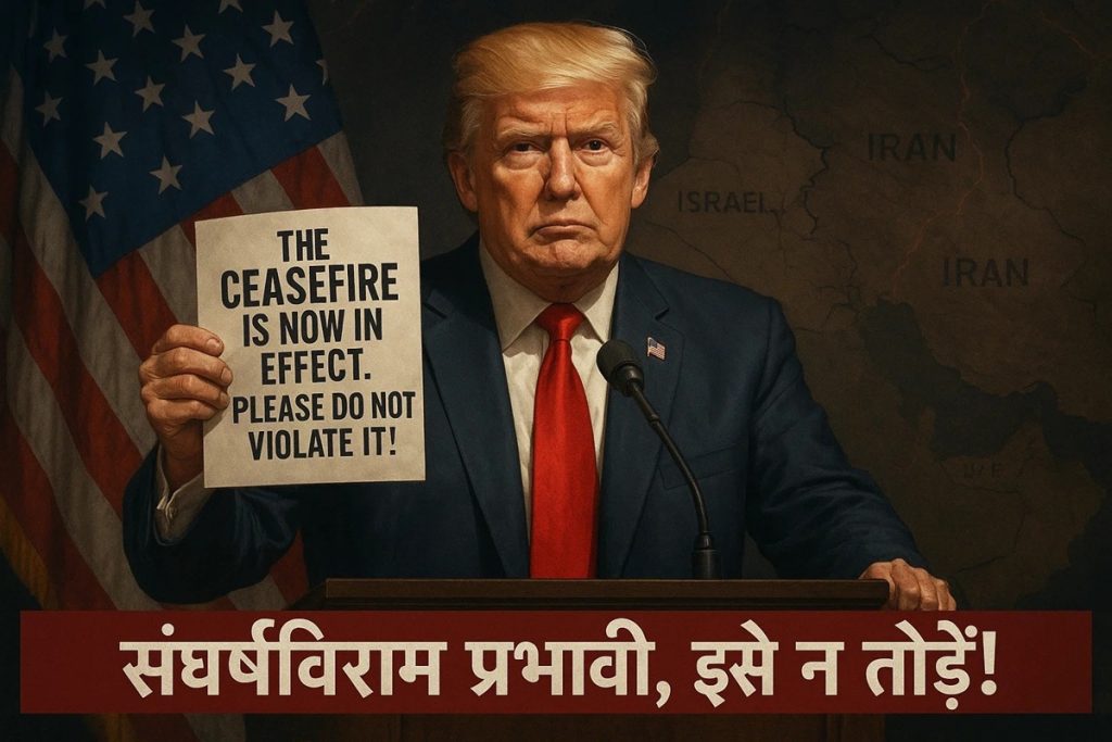 ईरान-इजरायल संघर्ष: “युद्धविराम अब लागू है, कृपया इसे न तोड़ें!”