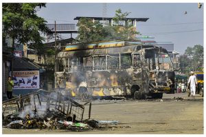 Unrest-in-Manipur-due-to-arrest-of-Meitei-leader-people-took-to-streets-despite-curfew