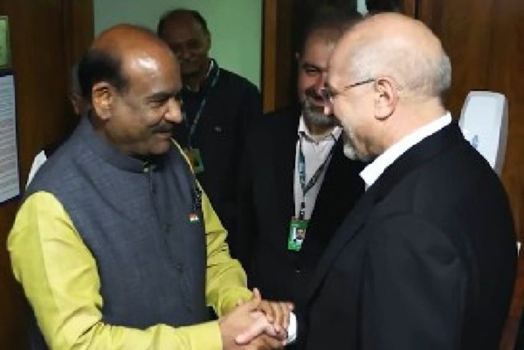 ओम बिरला और ईरानी स्पीकर की मुलाकात, चाबहार बंदरगाह का उठा मुद्दा !