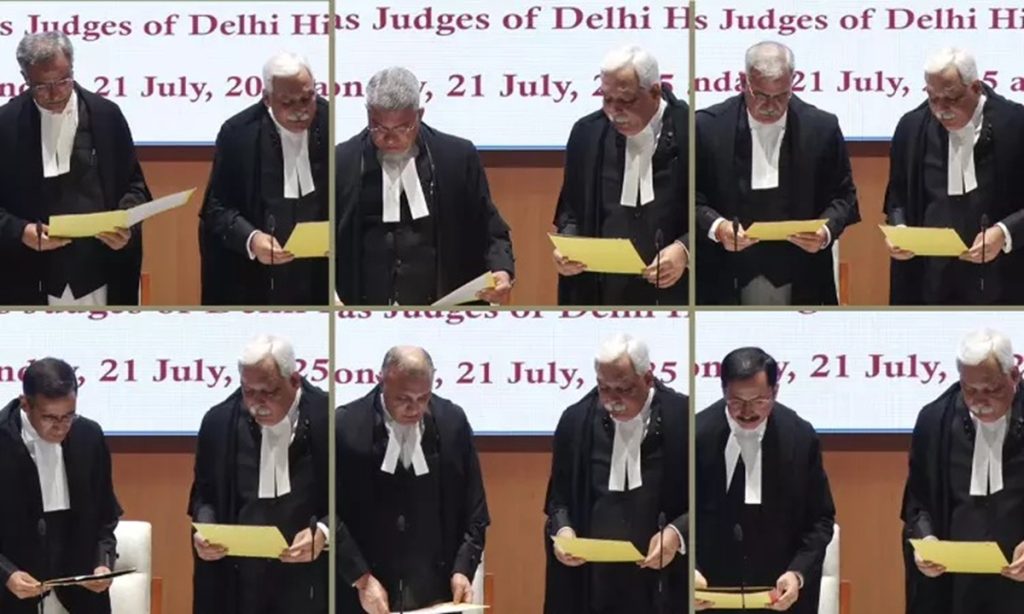 दिल्ली हाईकोर्ट को मिले 6 नए न्यायाधीश, मुख्य न्यायाधीश डीके उपाध्याय ने दिलाई शपथ!