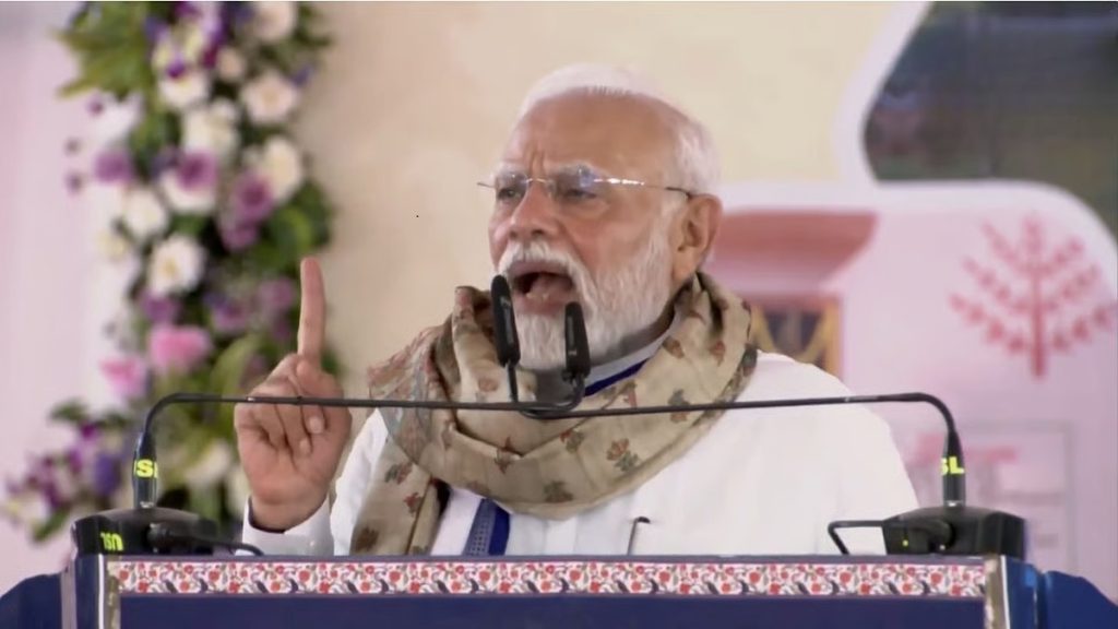 मोतिहारी में गरजे प्रधानमंत्री मोदी, कहा — “बिहार को कांग्रेस-आरजेडी की बुरी नीयत से बचाना है”