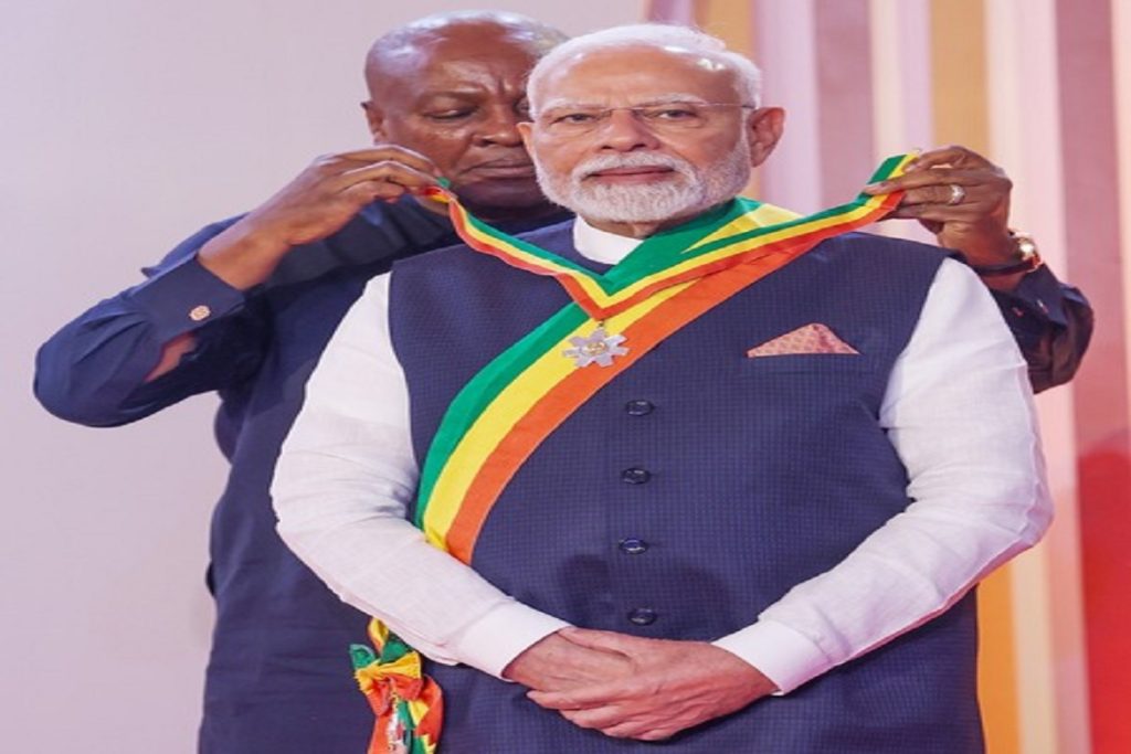 पीएम मोदी को घाना का सर्वोच्च सम्मान मिला, बिहार एनडीए नेताओं ने दी बधाई!