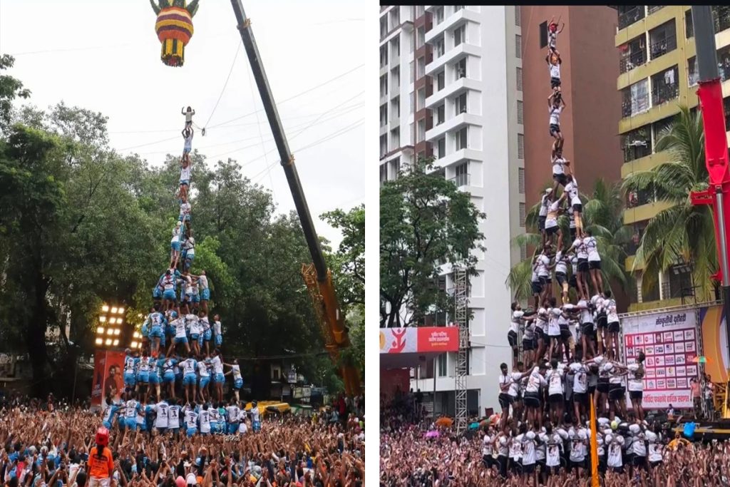 मुंबई: दही हांडी में पहली बार विश्व रिकॉर्ड, लगे 10 स्तर !