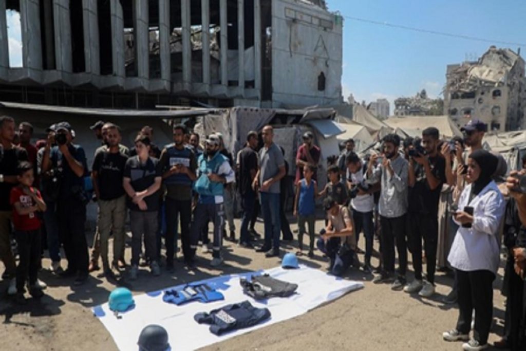 भारत ने गाजा में पत्रकारों की हत्या पर ‘गहरा खेद’ व्यक्त किया!