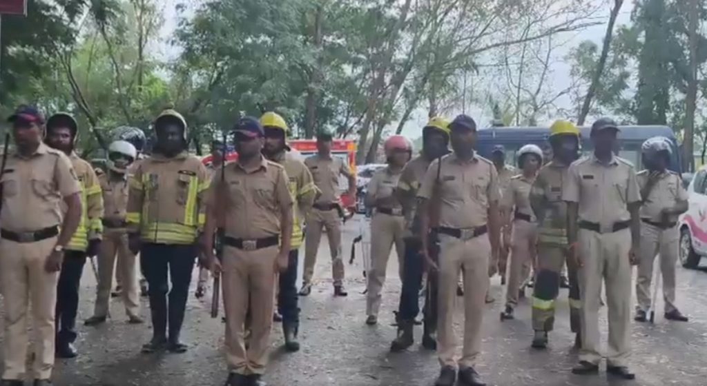 गणेशोत्सव और ईद से पहले नवी मुंबई पुलिस का सुरक्षा मॉक ड्रिल शुरू!