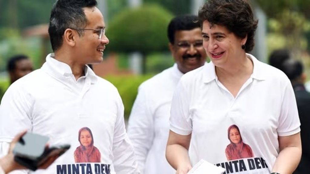 कांग्रेस ने जिसे फर्जी वोटर कहकर पहने टी शर्ट वह मिंता देवी आयी सामने !