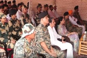Salmer-Deputy-Chief-Minister-Diya-Kumari-listened-to-Mann-Ki-Baat-with-BSF!