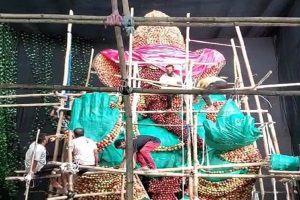 Unique-Ganesh-idol-on-Golden-Jubilee-of-Nataraja-Club-in-Sambalpur-Odisha!
