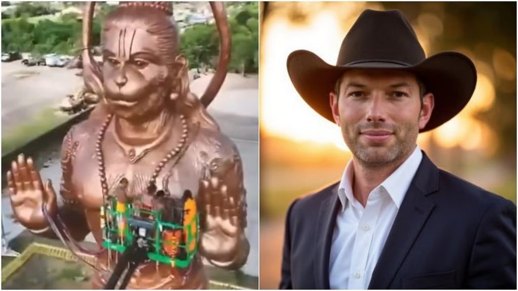 अमेरिका में हनुमान प्रतिमा पर विवाद, ट्रंप पार्टी नेता के बयान से भड़की हिंदू भावनाएँ!