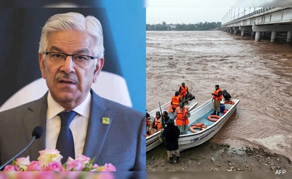 “बाढ़ के पानी को टब में भरकर रखें” पाकिस्तानी रक्षा मंत्री ने बाढ़ को कहा-“ब्लैसिंग”