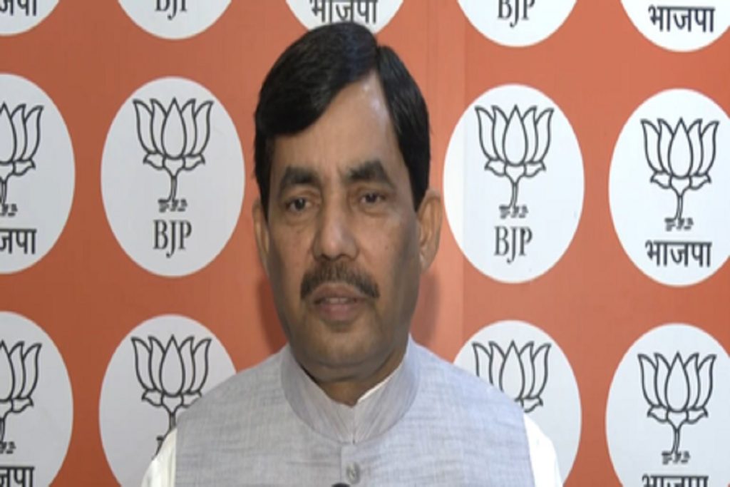 तेजस्वी यादव रिंग में उतरने से पहले रेफरी पर सवाल उठा रहे हैं : शाहनवाज हुसैन!