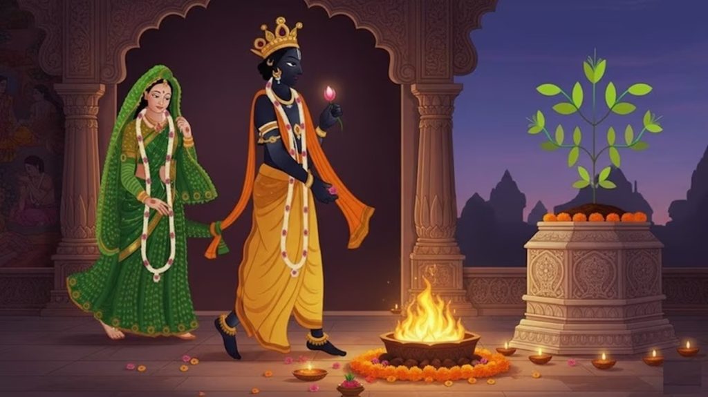 तुलसी विवाह की पौराणिक कथा: तुलसी और शालिग्राम के दिव्य मिलन से पूर्ण होता है यह व्रत!