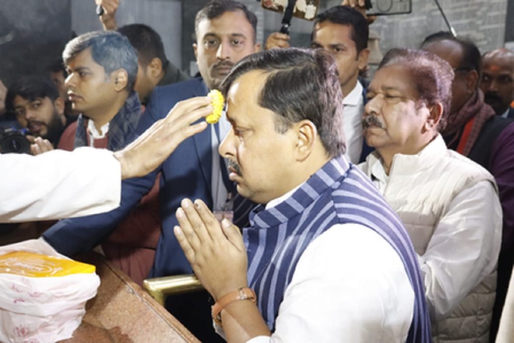 भाजपा के नवनियुक्त राष्ट्रीय कार्यकारी अध्यक्ष नितिन नबीन पहुंचे महावीर मंदिर!