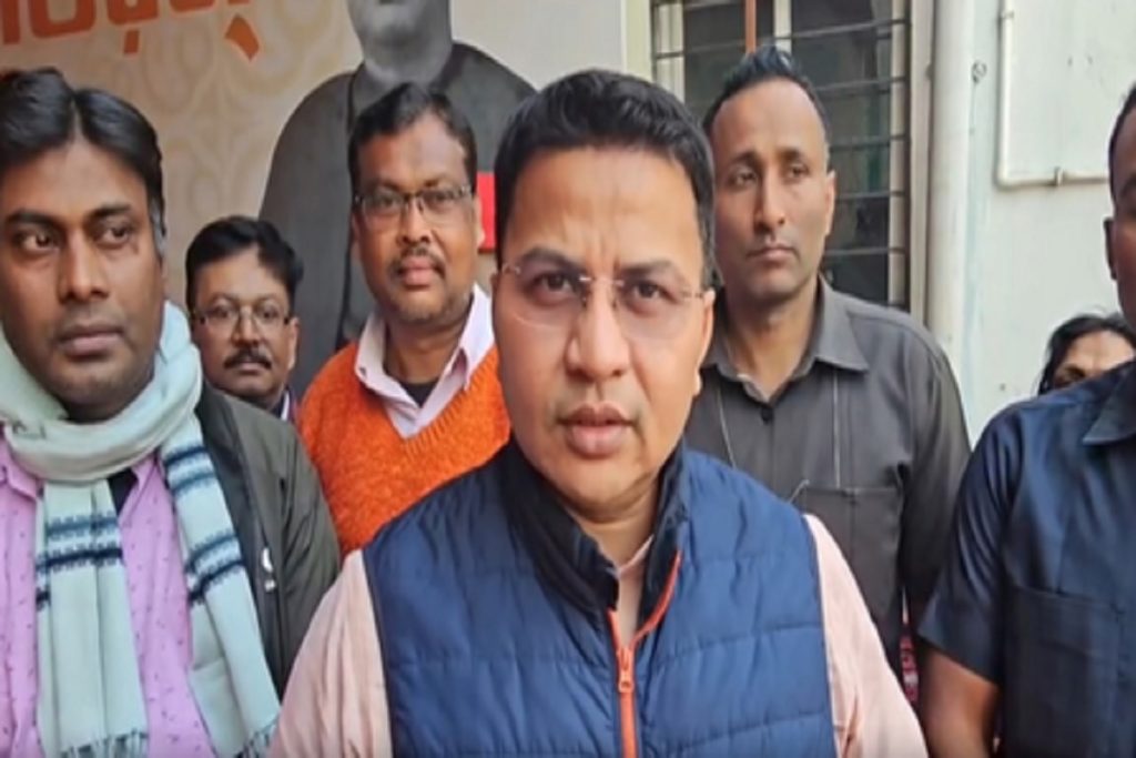 पश्चिम बंगाल में सुवेंदु अधिकारी हमले के विरोध भाजपा प्रदर्शन किया!