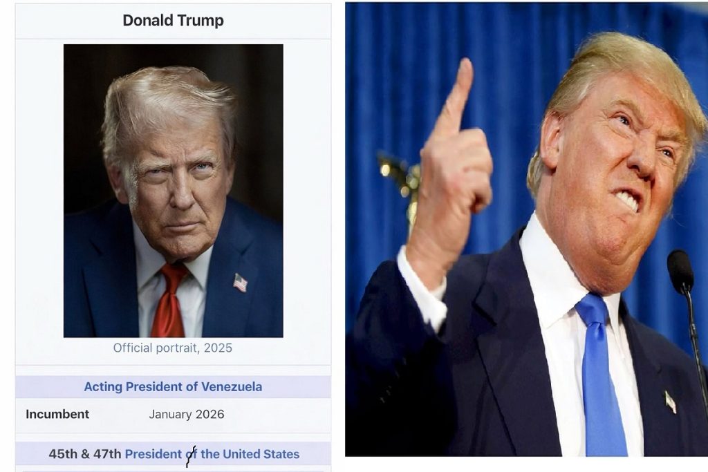 डोनाल्ड ट्रंप की सनक बढ़ी ? खुद को बताया “वेनेज़ुएला का कार्यवाहक राष्ट्रपति”