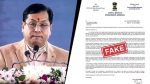 Ahead of the Assam elections, a fake letter went viral; Union Minister Sarbananda Sonowal filed an FIR for forgery.